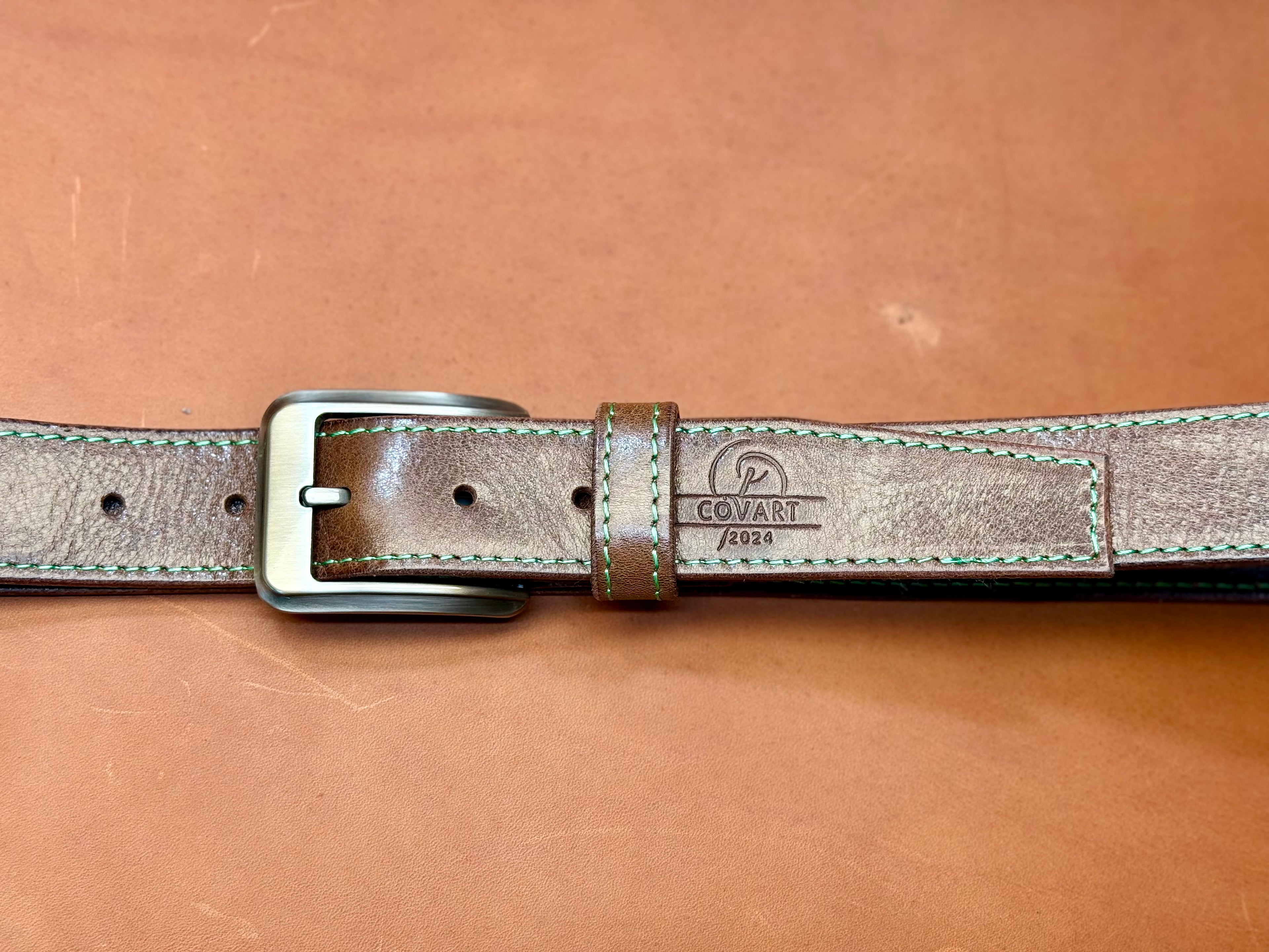 Handmade women's leather belt Xyrian 34