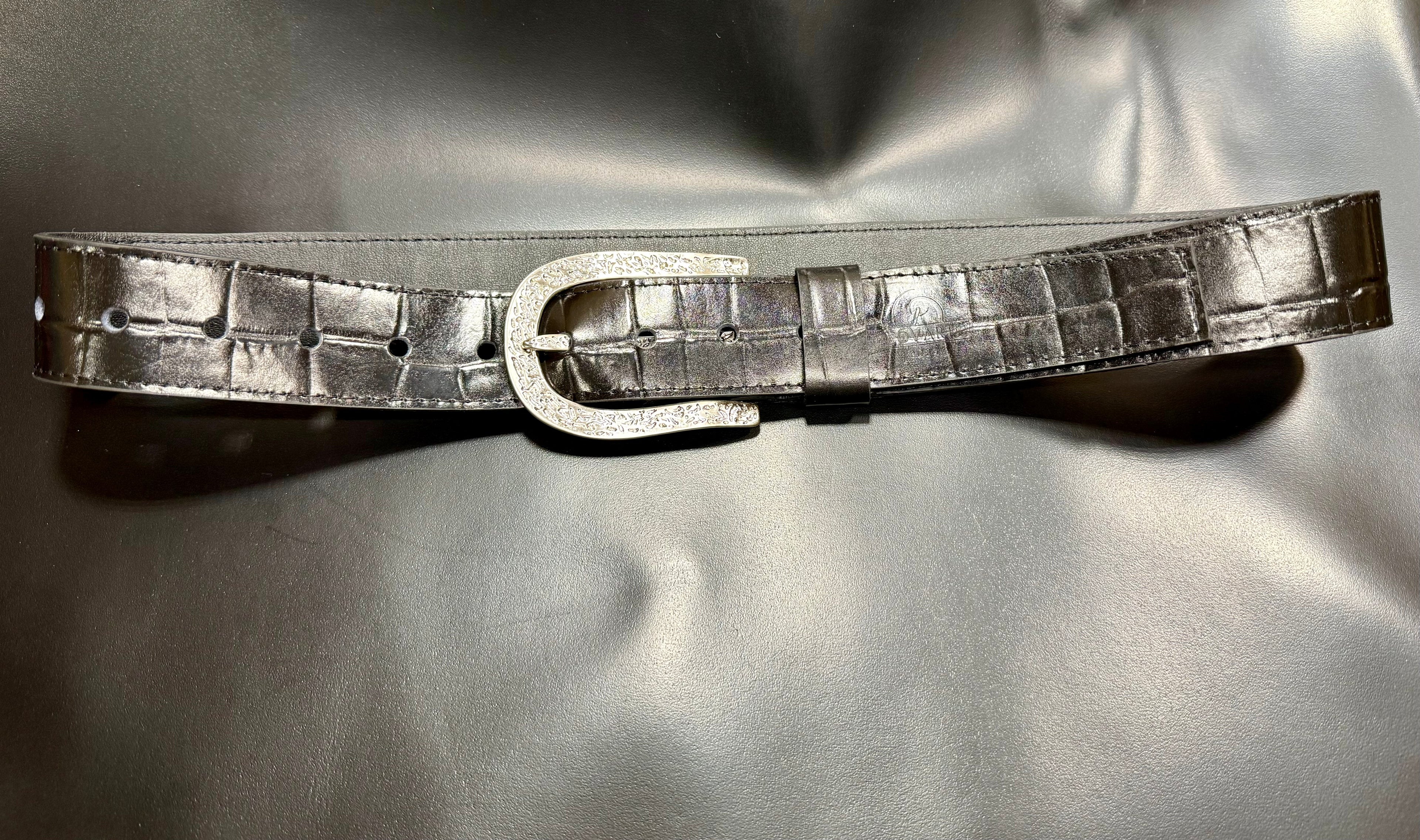 Hand-stitched leather belt Zerath 40