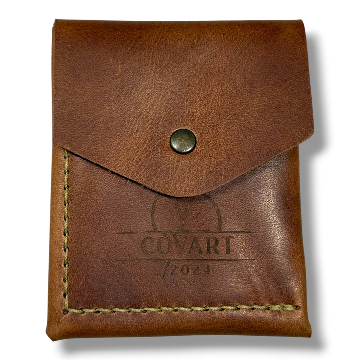 Covart kožni novčanik s ručnim šavovima