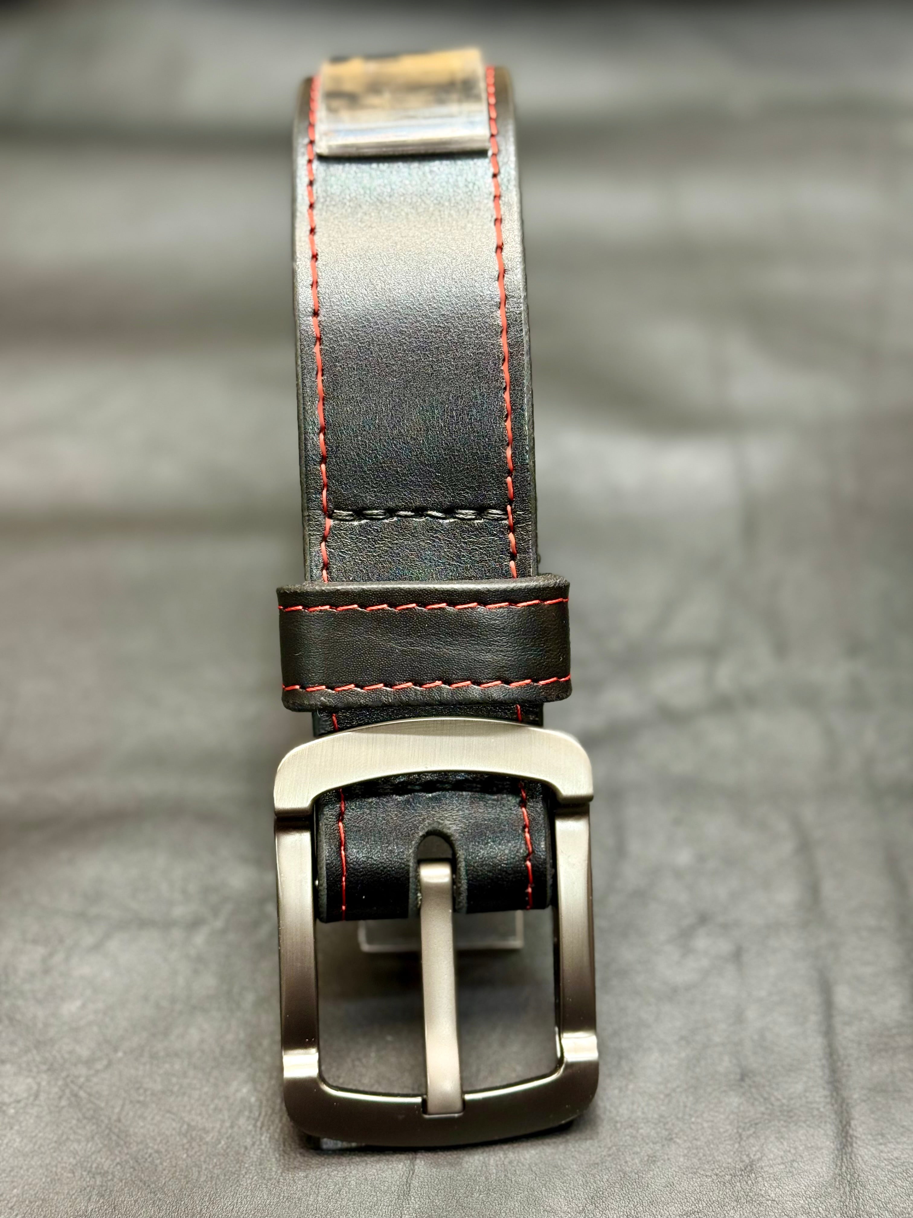 Hand-stitched leather belts Xyrian 40
