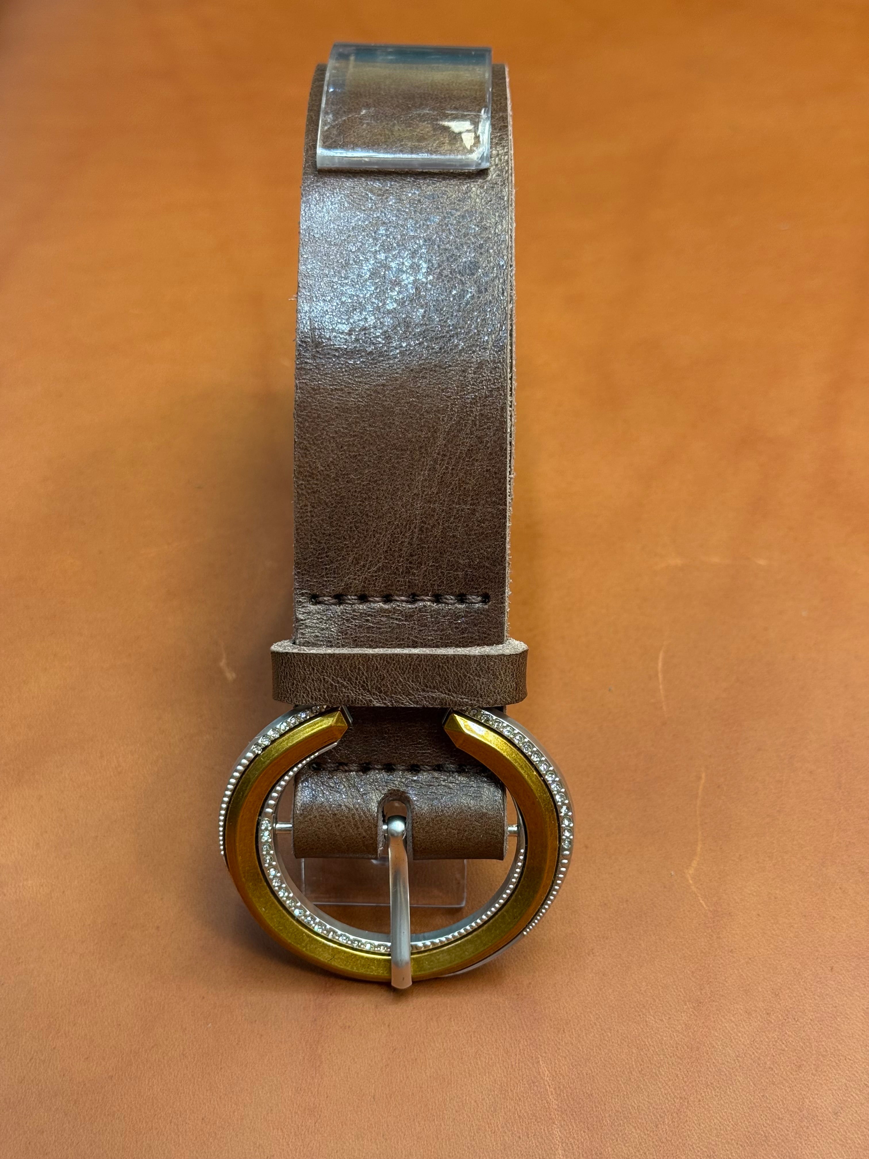 Handmade leather belt Kaelis 34
