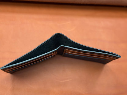 Handgenähte Ledergeldbörse