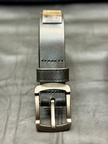 Hand-stitched leather belt Xyrian 40