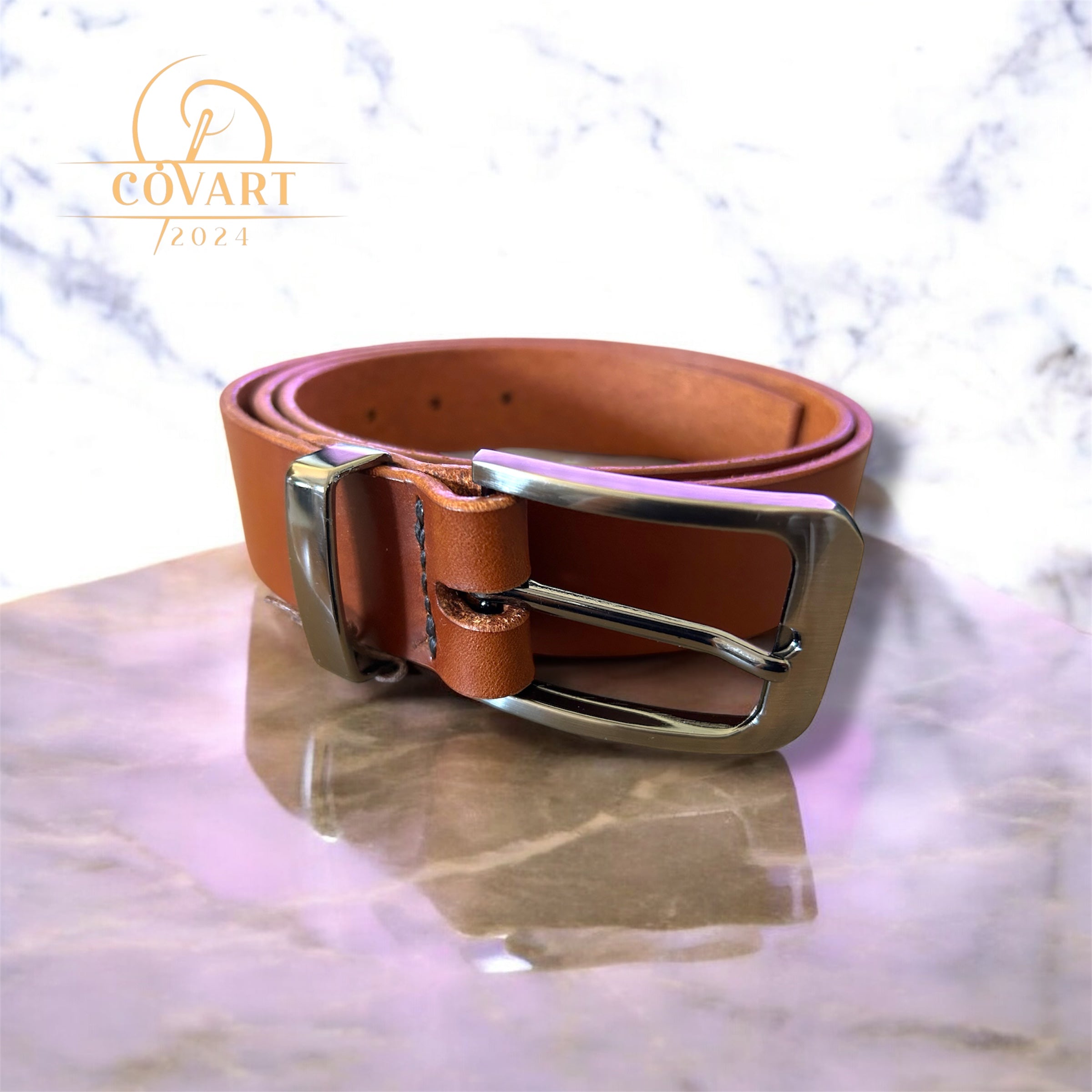 Leather belt