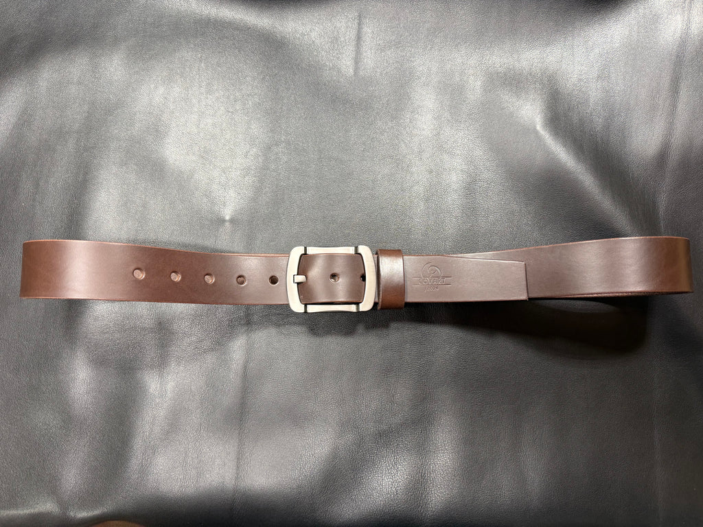 Hand-stitched leather belt Dravon 40