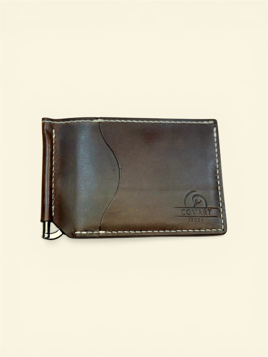 Hand-sewn leather wallet Stratum