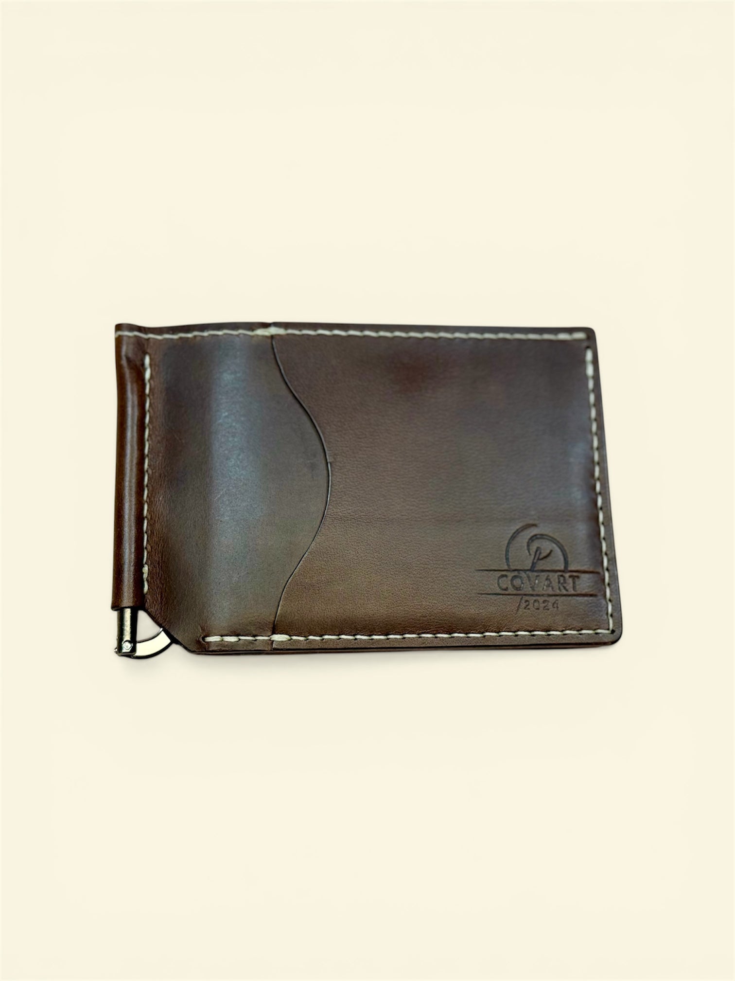 Hand-sewn leather wallet Stratum