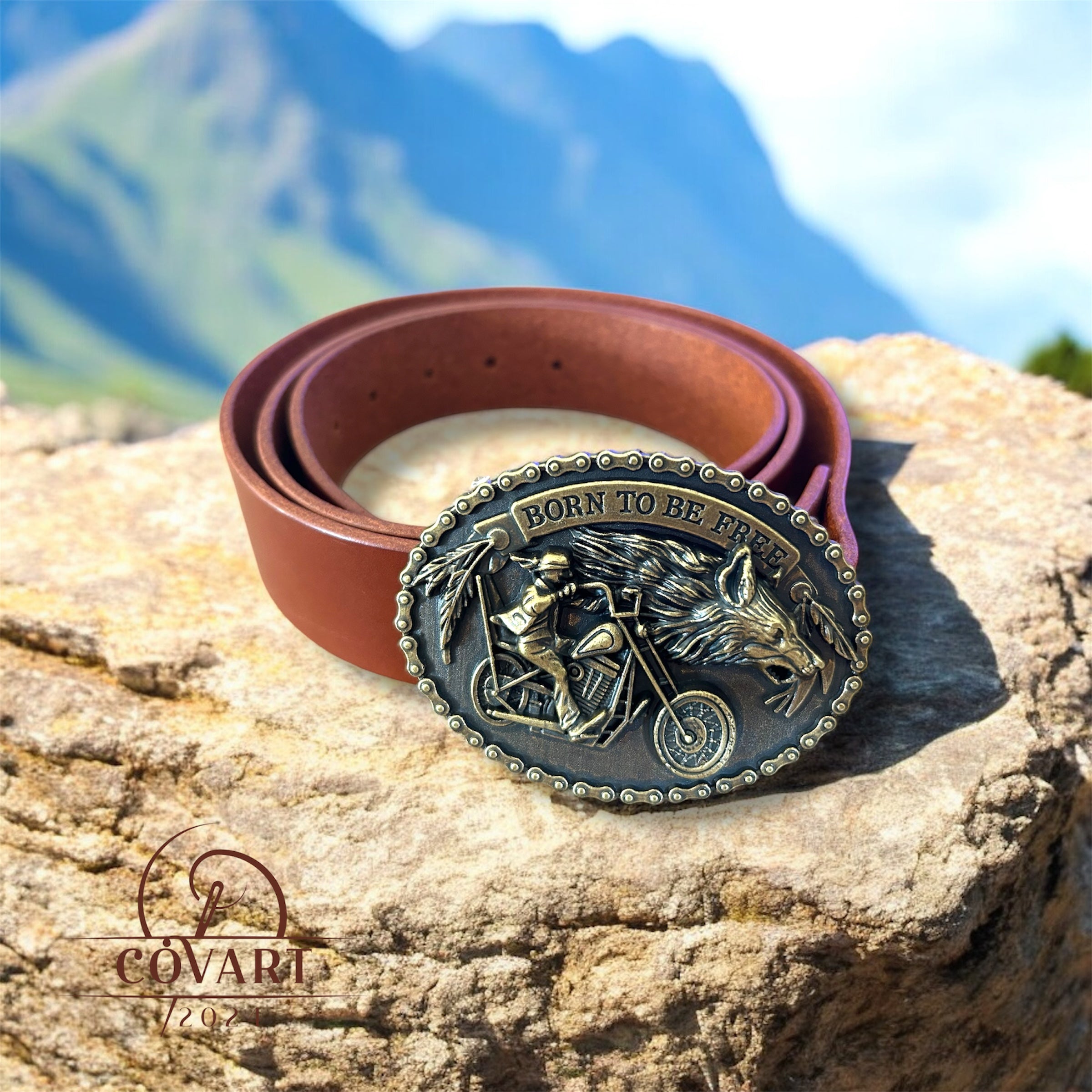 Kaelis leather belt